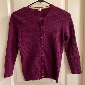 Jcrew cableknit cardigan